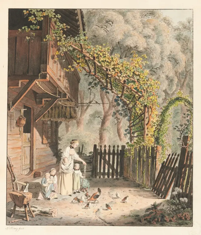 Die Gluck-henne av Franz Niklaus König