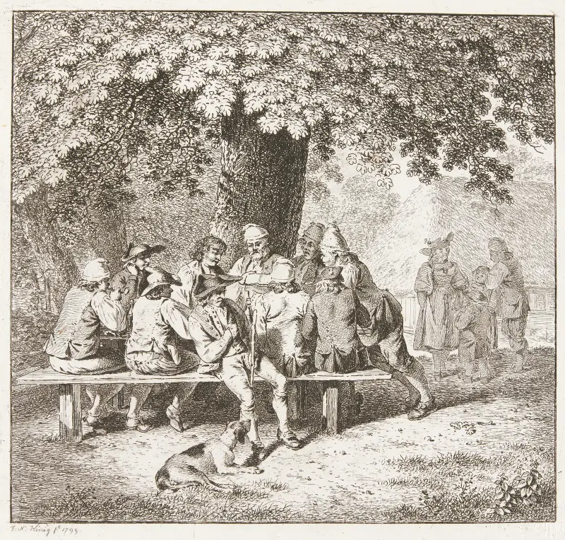 Sammankomsten under linden av Franz Niklaus König