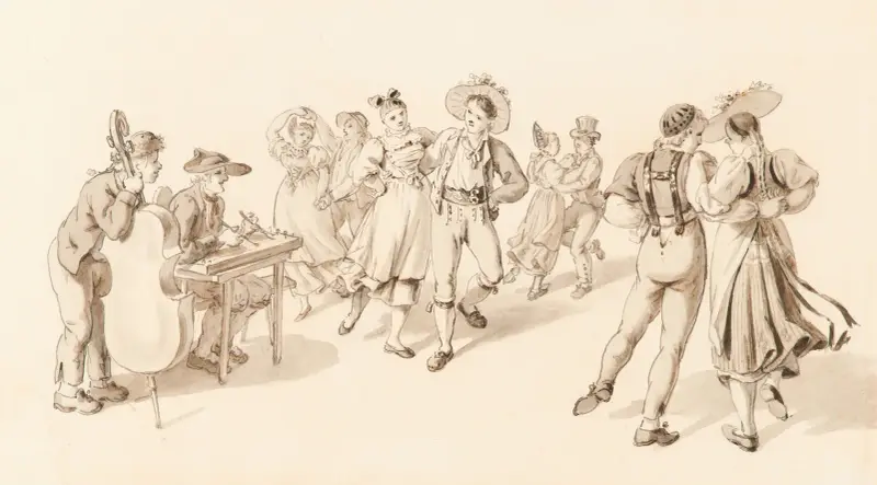 Fête Villageoise av Franz Niklaus König
