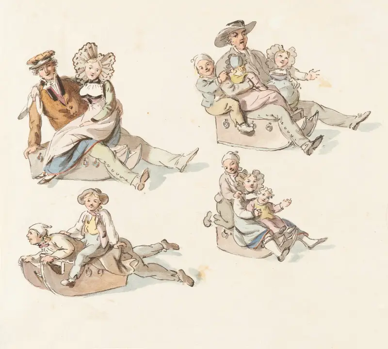 Grouppes de traineurs av Franz Niklaus König