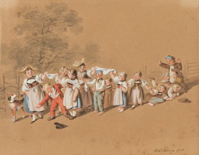 Bernska barnlekar. Polonäsen av Franz Niklaus König