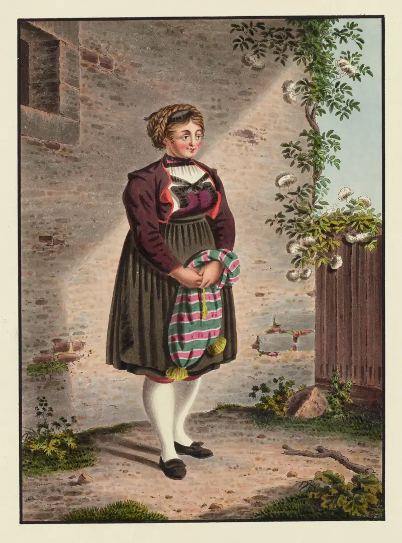 Bondkvinna från Gouggisberg av Franz Niklaus König