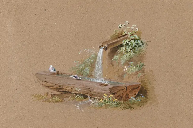 Källa med brunn av Franz Niklaus König