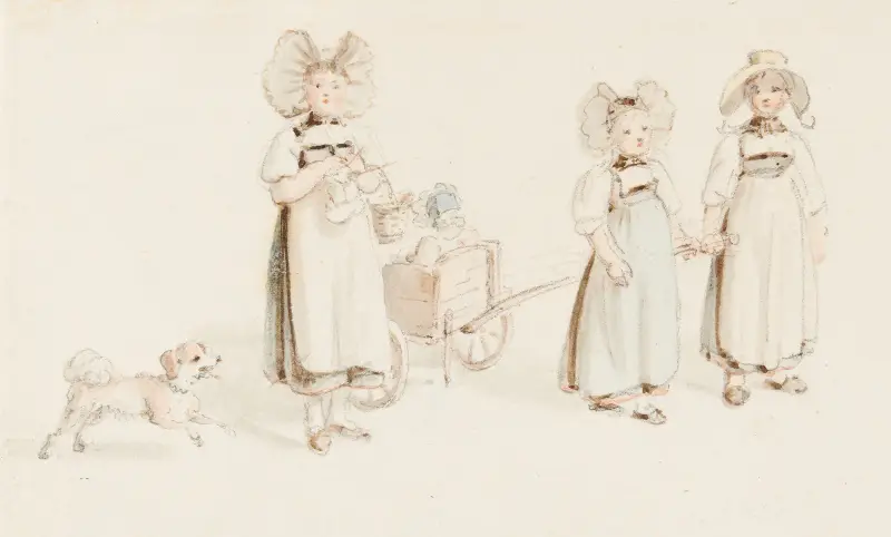 Spelande barn av Franz Niklaus König