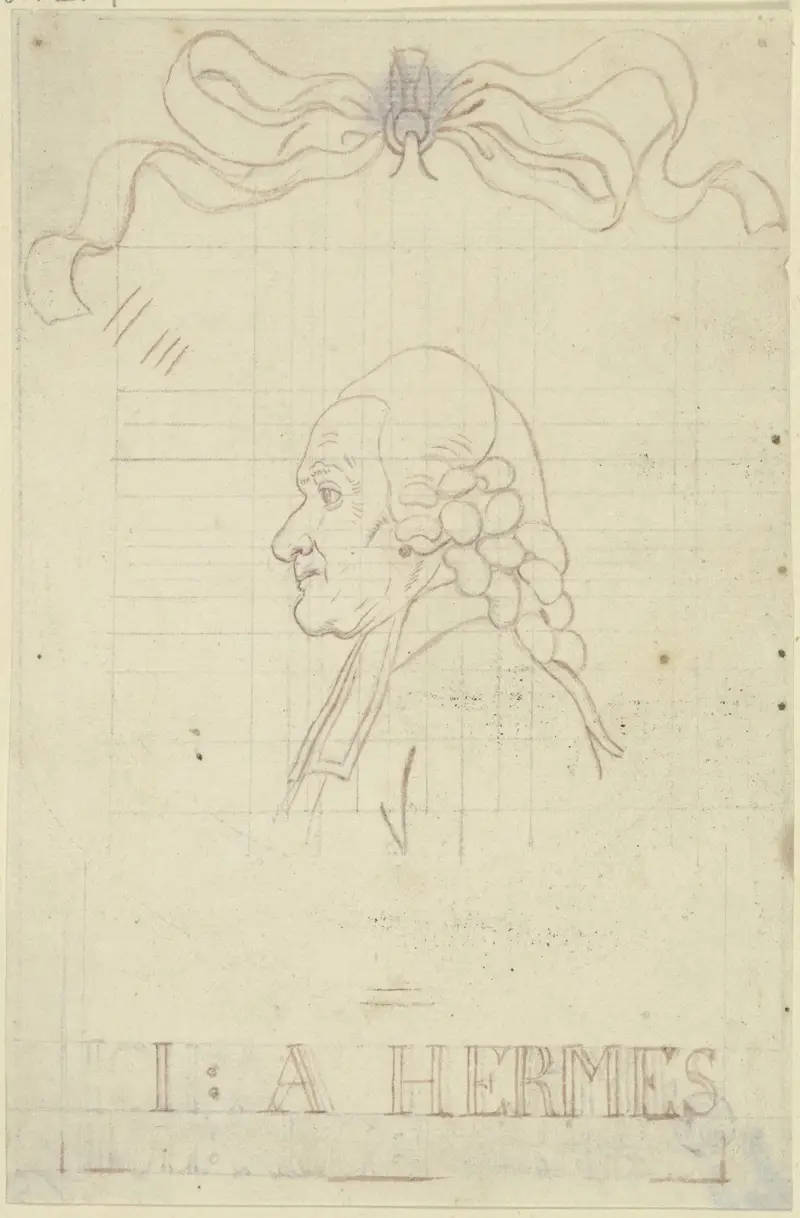 Bildnis des Johann August Hermes av Daniel Nikolaus Chodowiecki