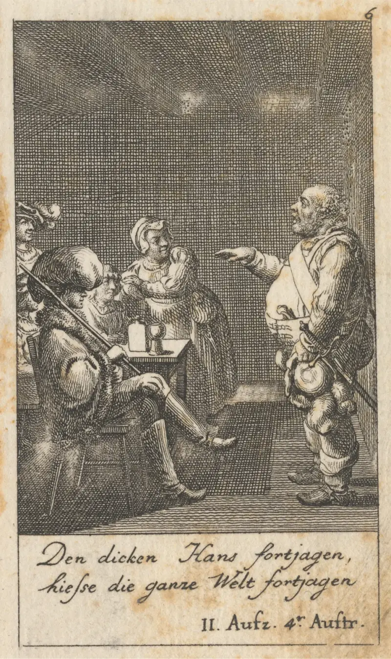 ‘Henry IV, Part I,’ Act II, Scene IV av Daniel Nikolaus Chodowiecki