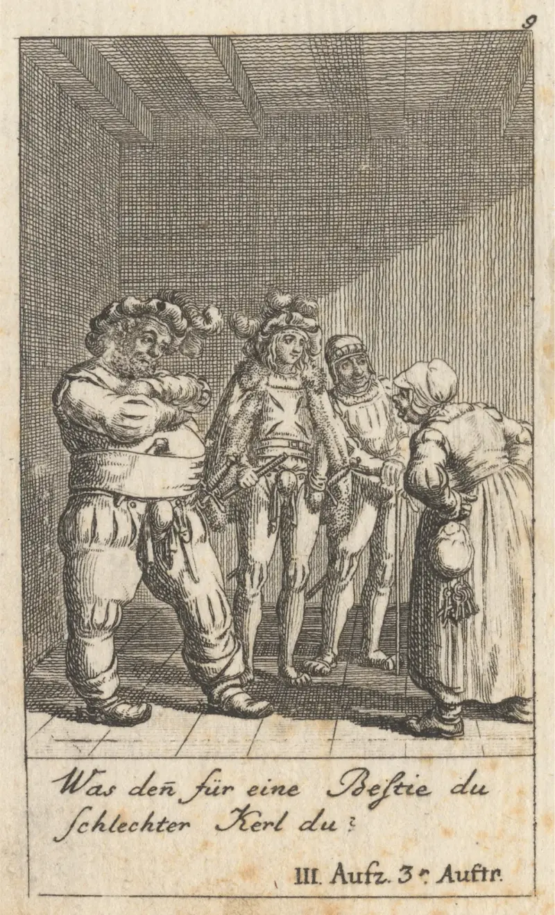 ‘Henry IV, Part I,’ Act III, Scene III av Daniel Nikolaus Chodowiecki