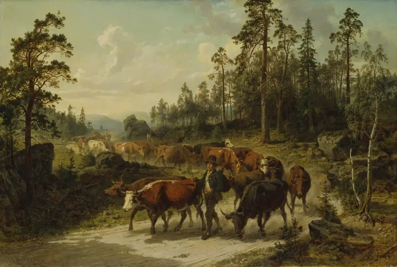 Driving Cattle in Småland av Nils Andersson
