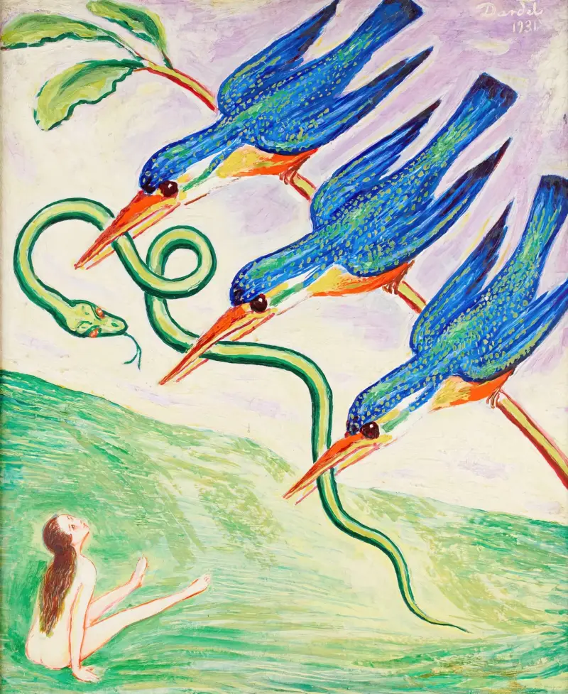 Die geraubte Schlange von Nils Dardel