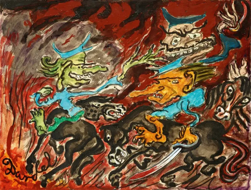 Die Husaren des Todes von Nils Dardel