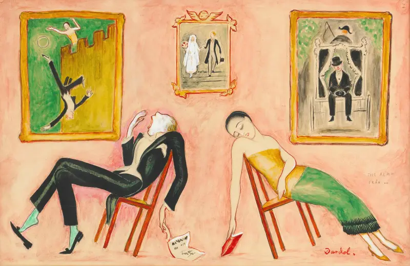 Familjeidyll av Nils Dardel