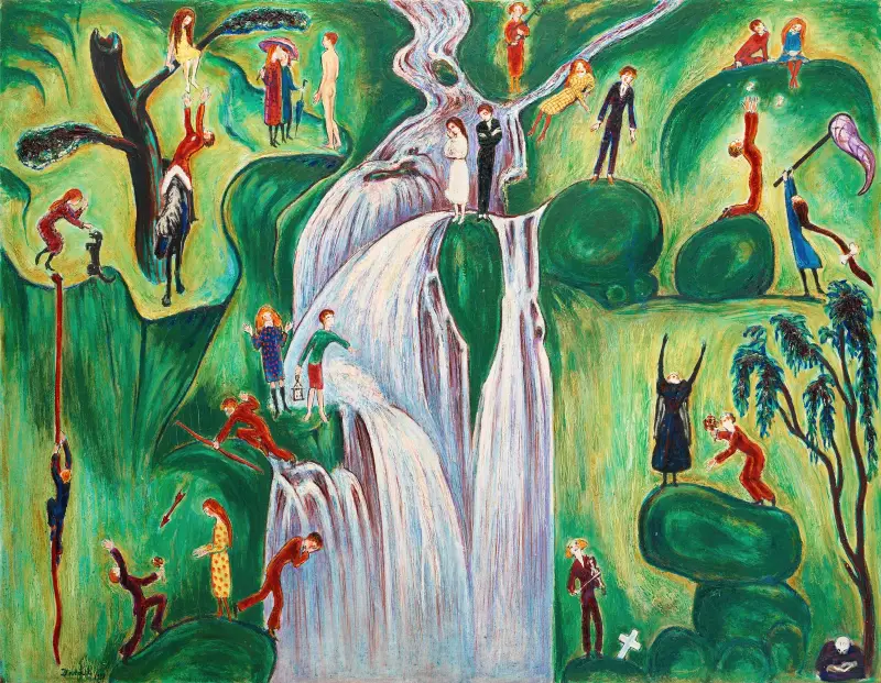 Der Wasserfall von Nils Dardel