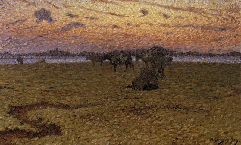 Kühe am Strand von Nils Kreuger