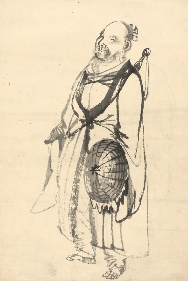 Der wandernde Eremit von Kōno Bairei