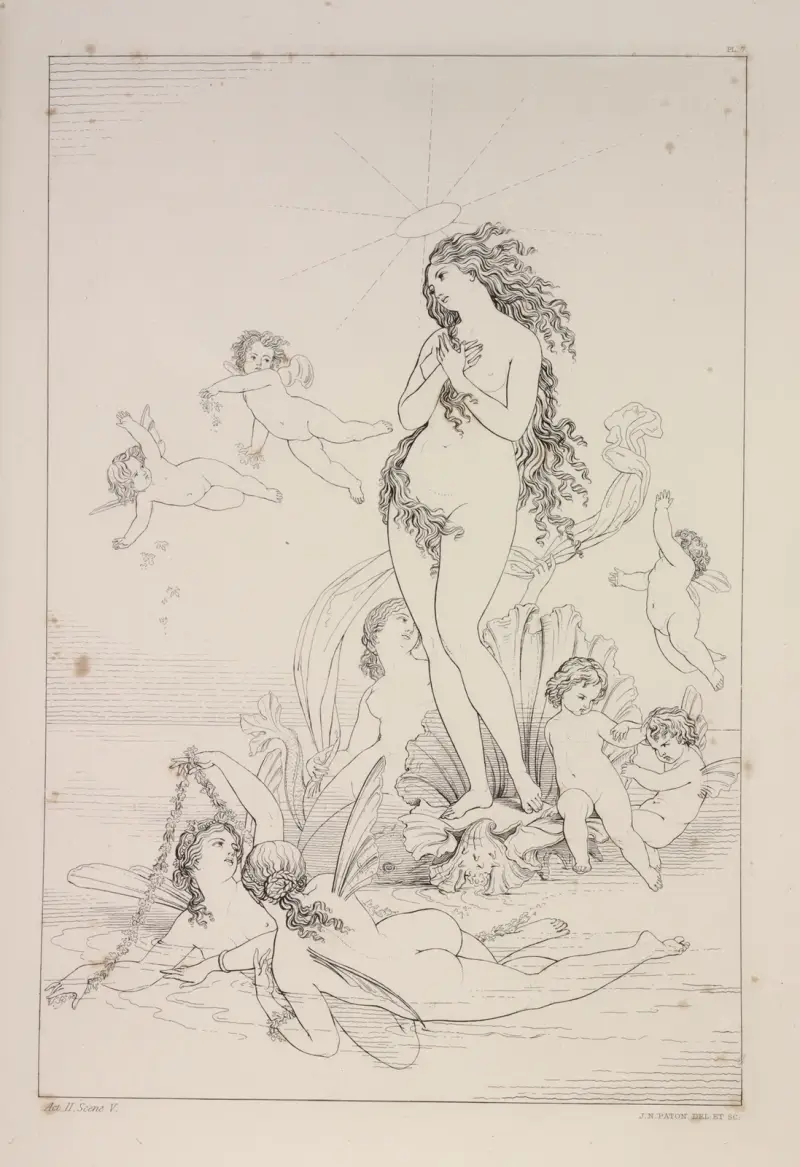 Compositions from Shelley’s Prometheus unbound Pl.8 av Sir Joseph Noel Paton