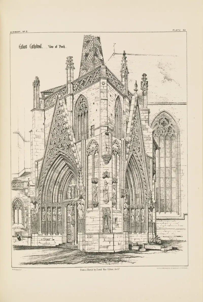 Erfurt. Dom. Blick auf das Portal von Richard Norman Shaw