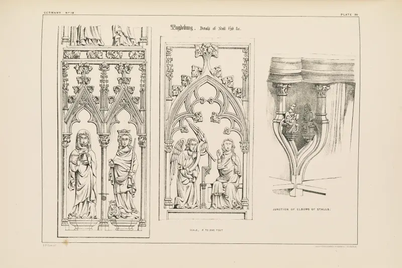 Magdeburg. Details of Stall End, &c. av Richard Norman Shaw