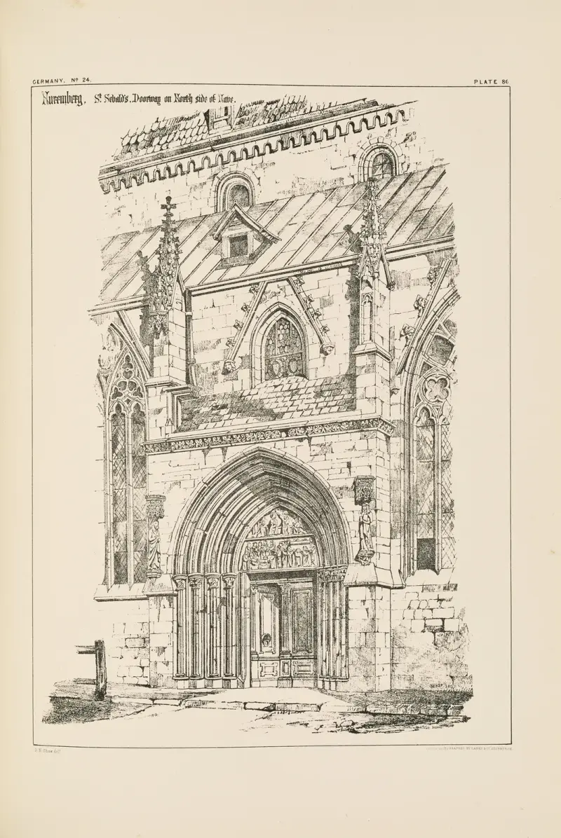 Nuremberg. St. Sebald’s. Doorway on North Side of Nave av Richard Norman Shaw