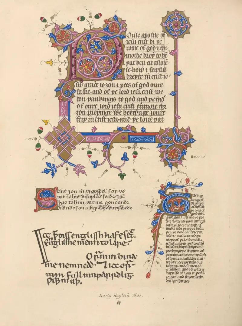 Early English MSS av John Obadiah Westwood