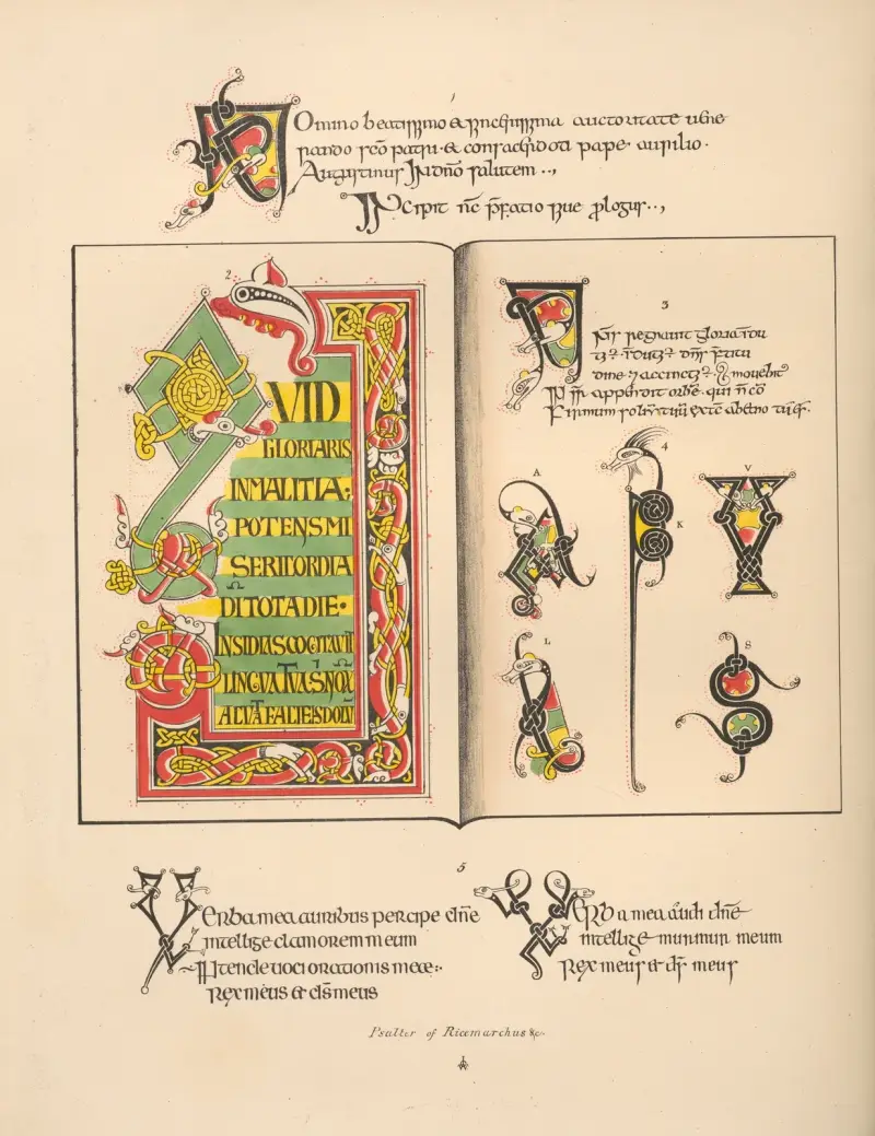 Ricemarchus psaltare m.m. av John Obadiah Westwood
