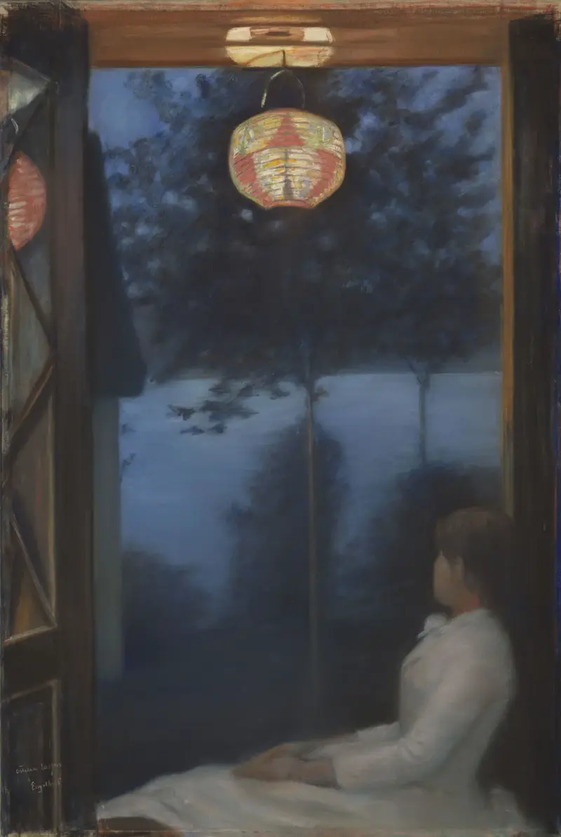 A Japanese Lantern av Oda Krohg