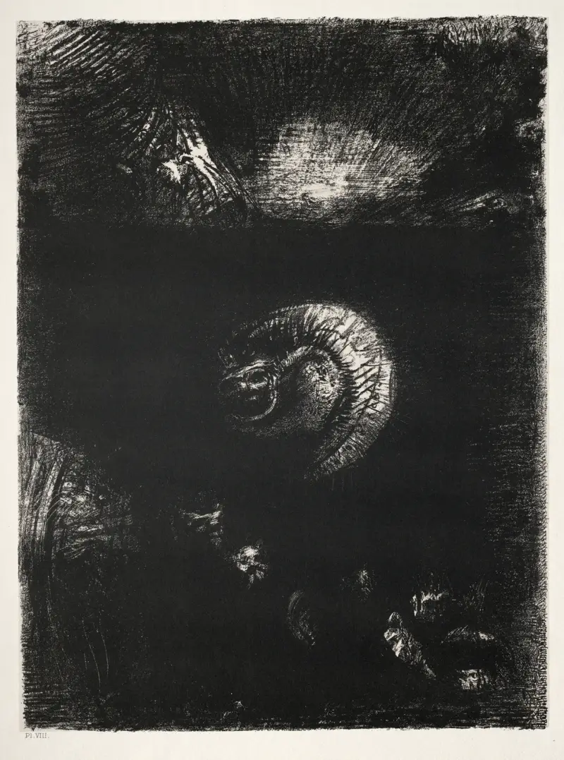 And All Manner of Frightful Creatures Arise av Odilon Redon