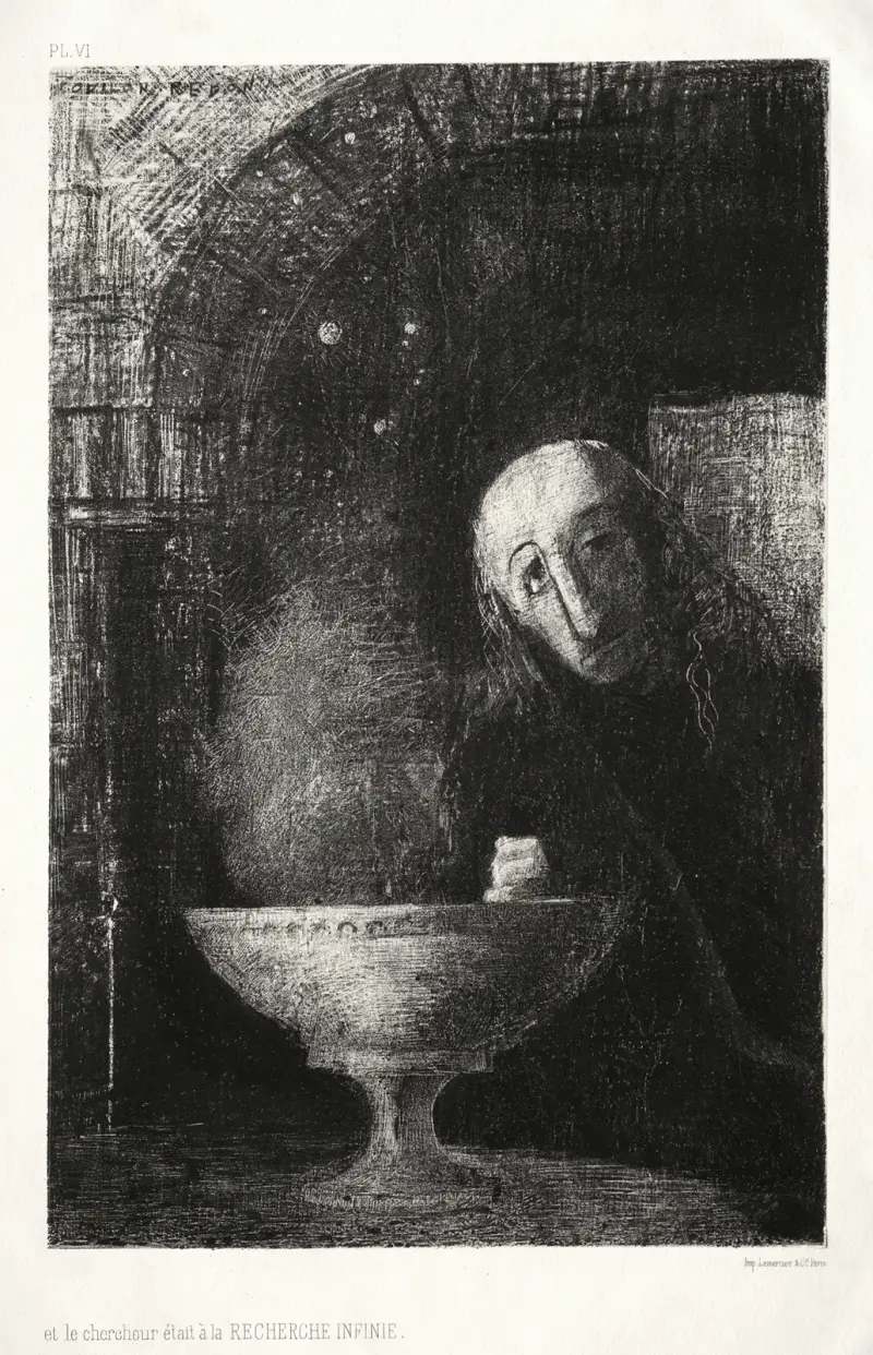 And the Searcher was Engaged in an Infinite Search av Odilon Redon