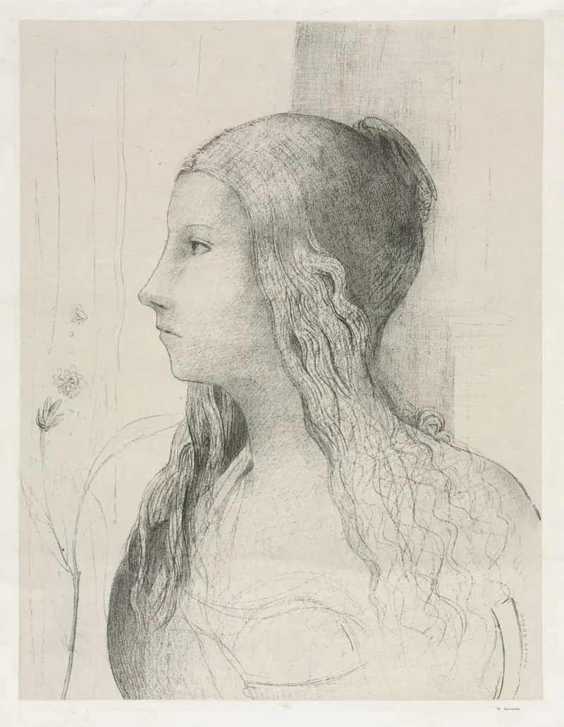 Brünnhilde in der Götterdämmerung von Odilon Redon