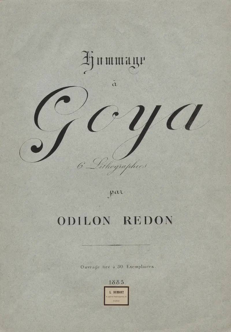 Cover, 1885 av Odilon Redon