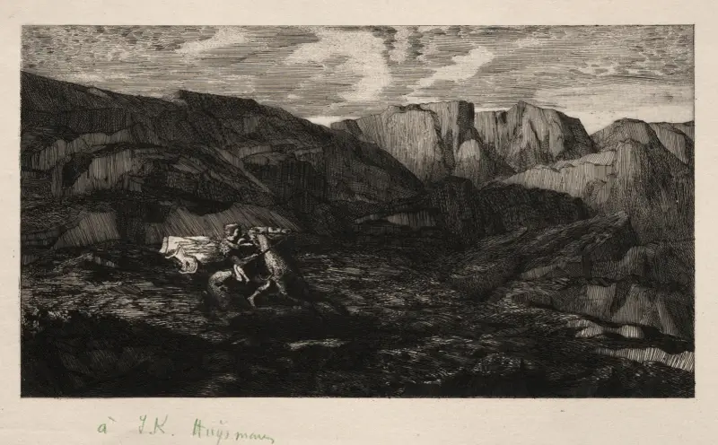 Strach, 1866, Odilon Redon