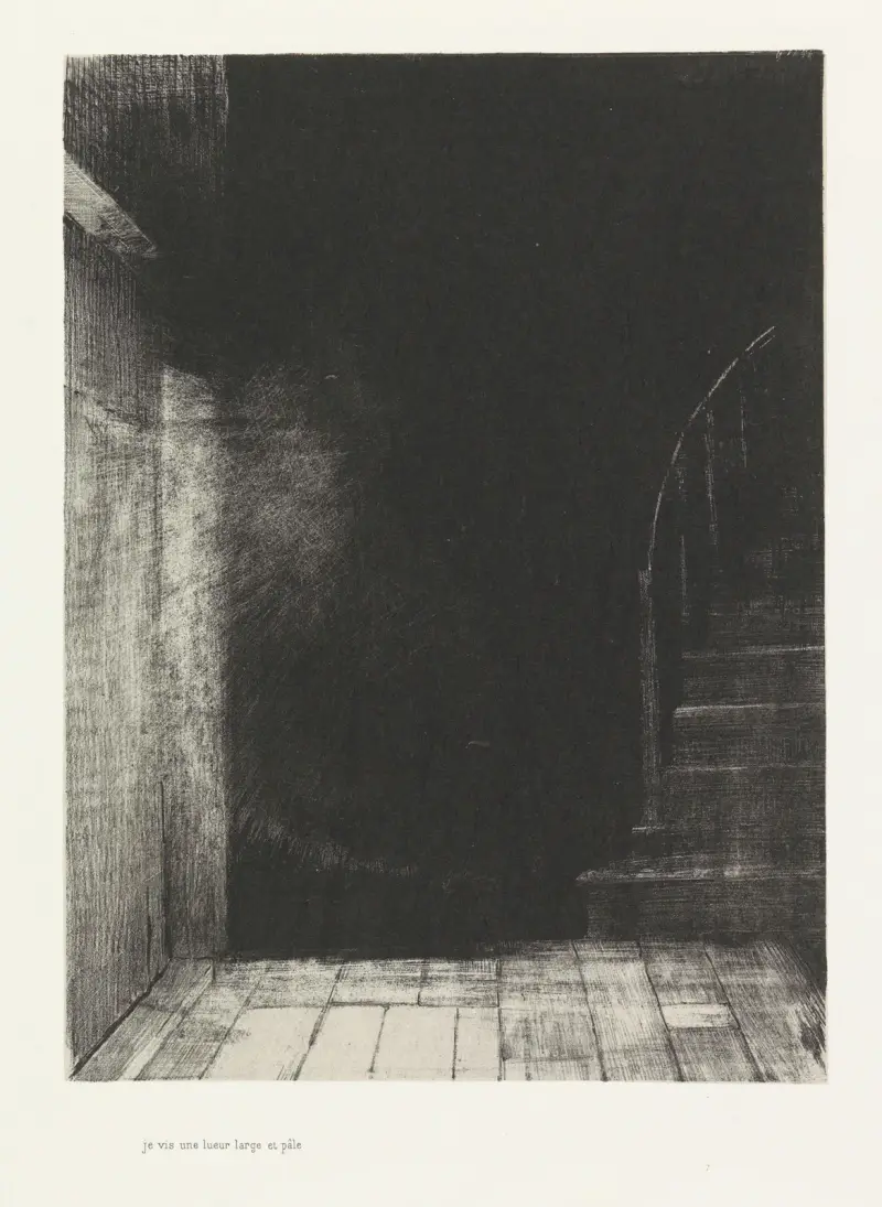 I Saw a Flash of Light, Large and Pale av Odilon Redon