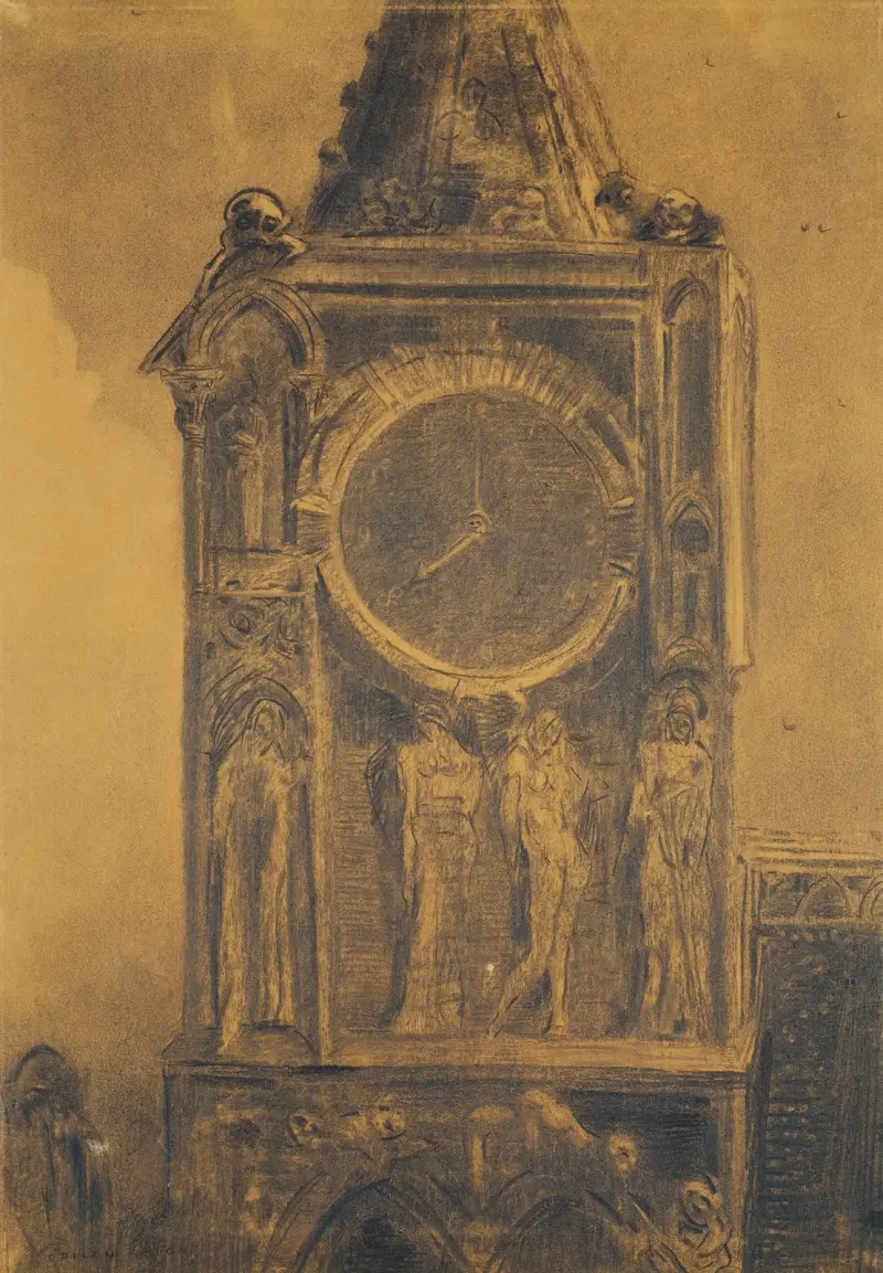 La cloche grave de Sainte-Gudule av Odilon Redon