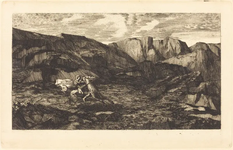 La Peur (Strach), Odilon Redon