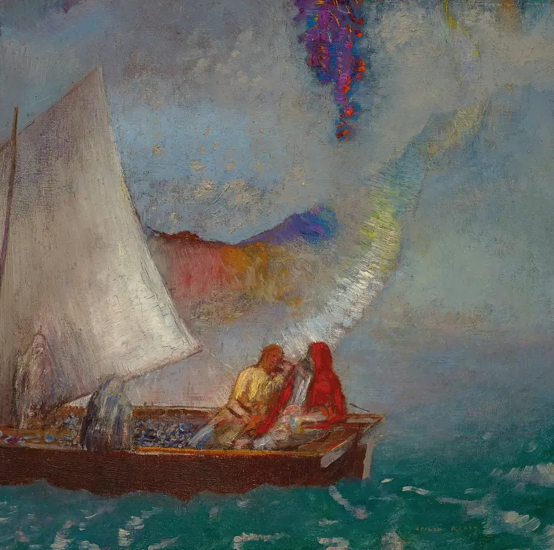 Šedá plachta, Odilon Redon