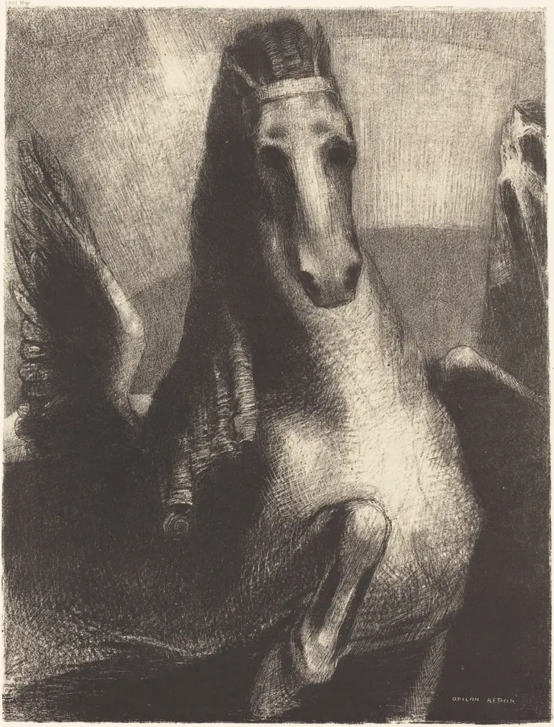Křídlo, 1893 – č. 1, Odilon Redon
