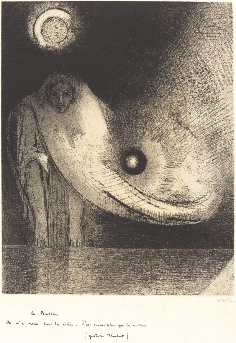 Buddha, 1895 – č. 1, Odilon Redon