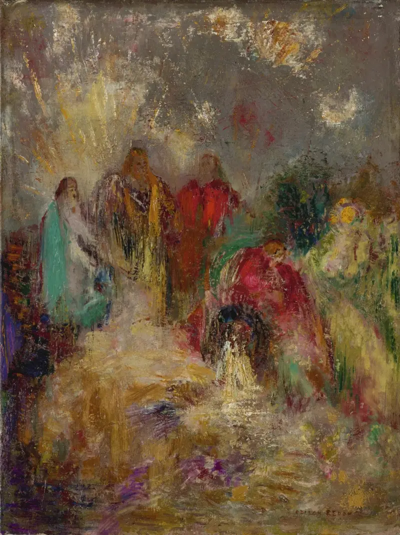Christus und seine Jünger von Odilon Redon