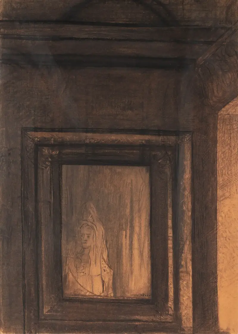 Uchvácené zrcadlo, Odilon Redon