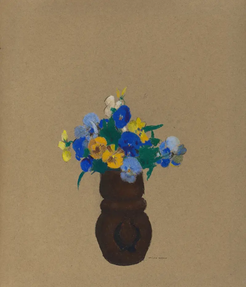 Pensée, 1905, Odilon Redon