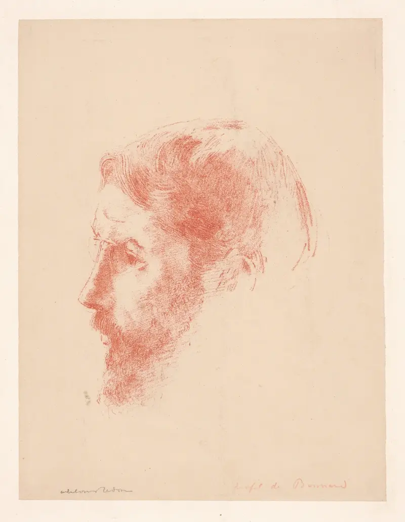 Porträt von Bonnard von Odilon Redon