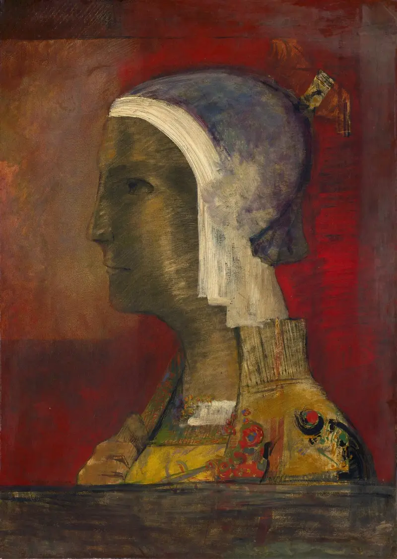 Symbolická hlava, Odilon Redon