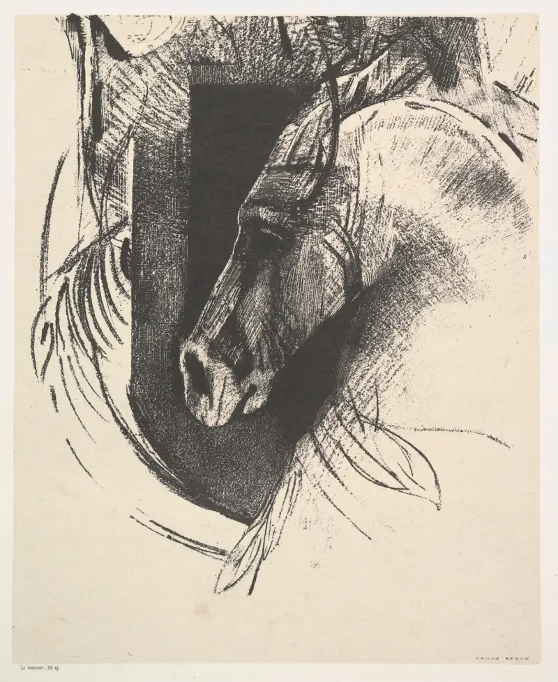 Der Streitross von Odilon Redon