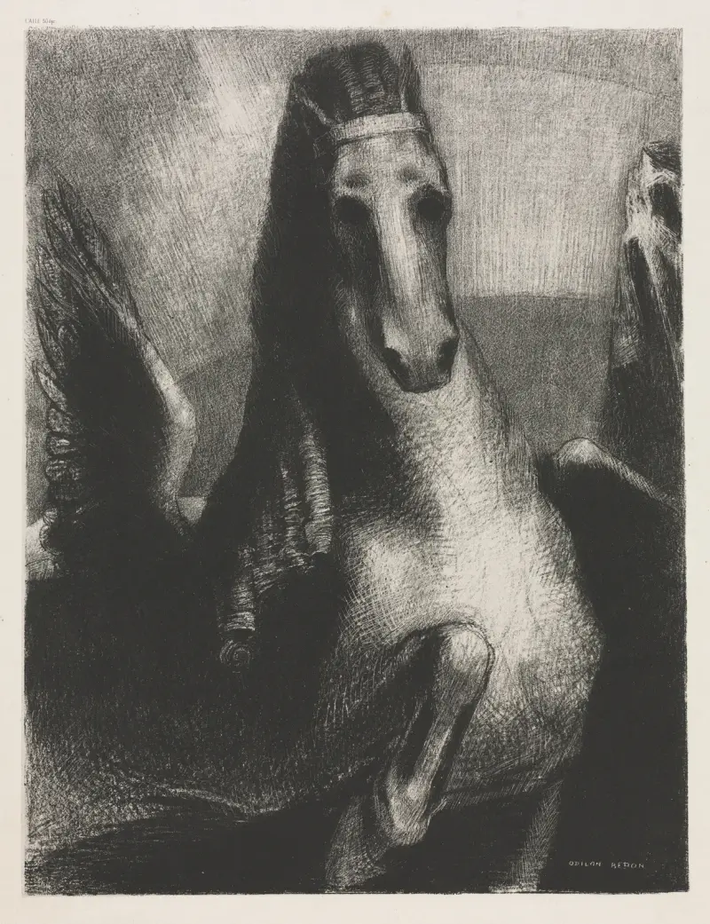 Křídlo, 1893 – č. 2, Odilon Redon