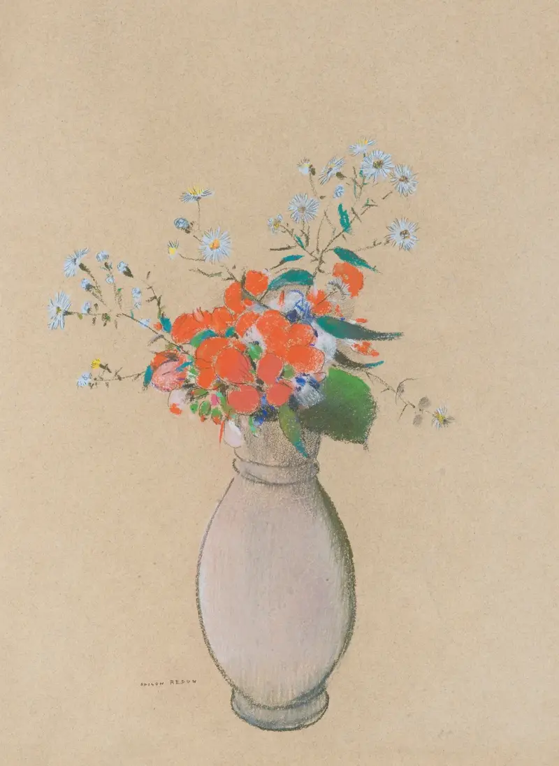 Blumenvase, 1910 von Odilon Redon