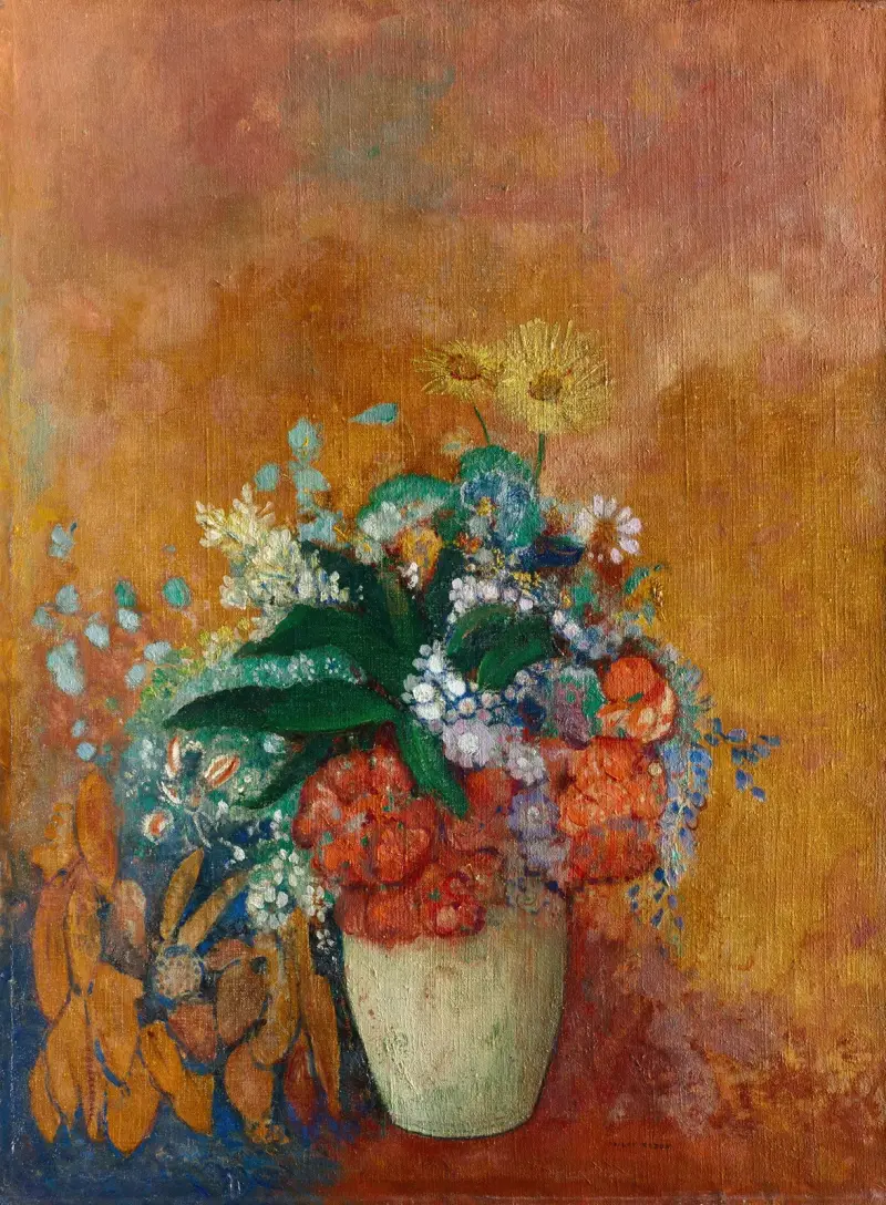 Wazon z kwiatami, 1905 – nr 2, Odilon Redon