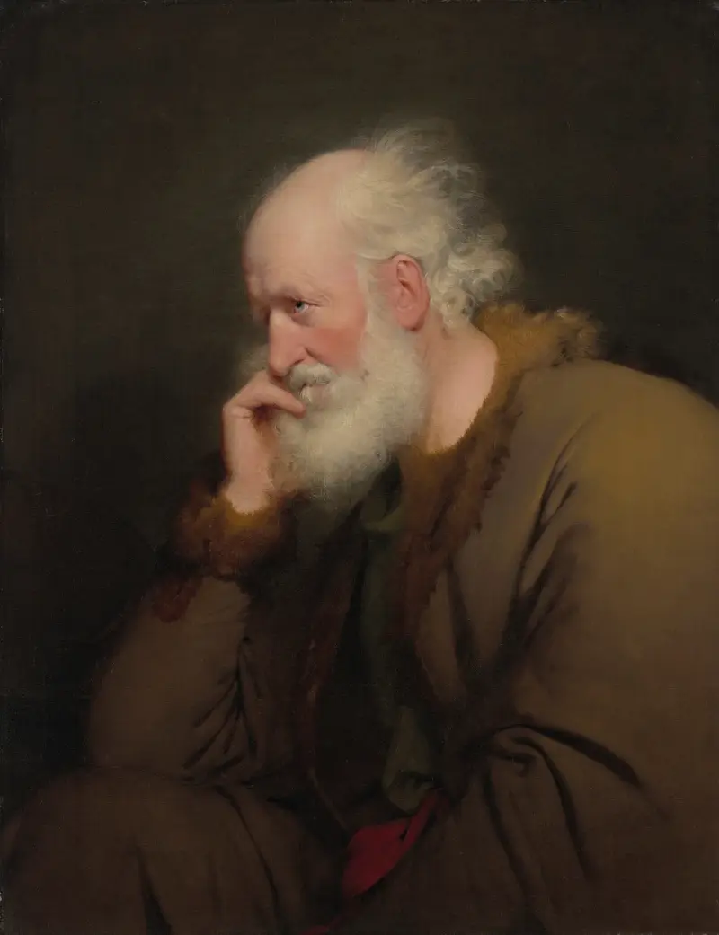 En gammal man av Joseph Wright of Derby
