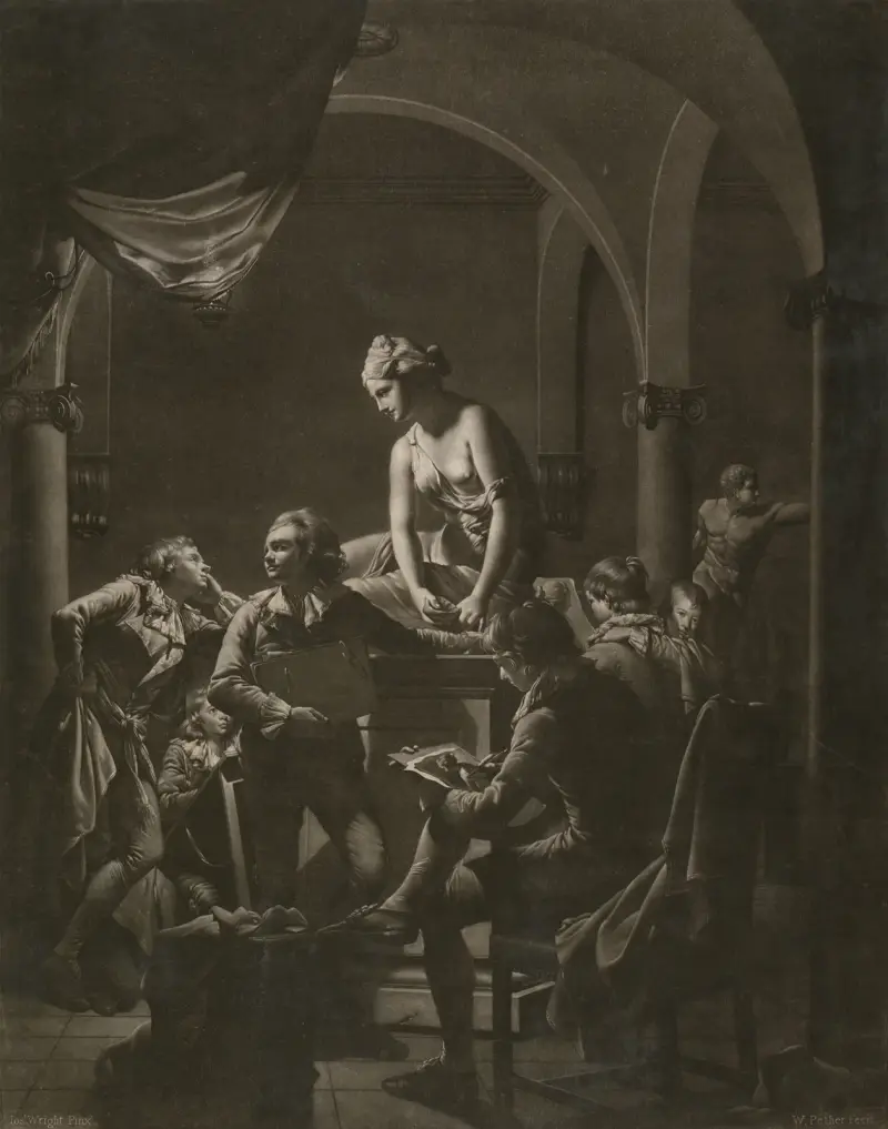 Ritakademin av Joseph Wright of Derby