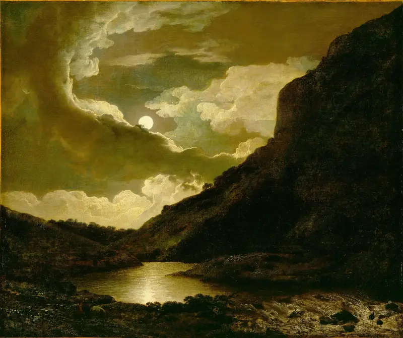 Matlock Tor im Mondlicht, 1778 von Joseph Wright of Derby
