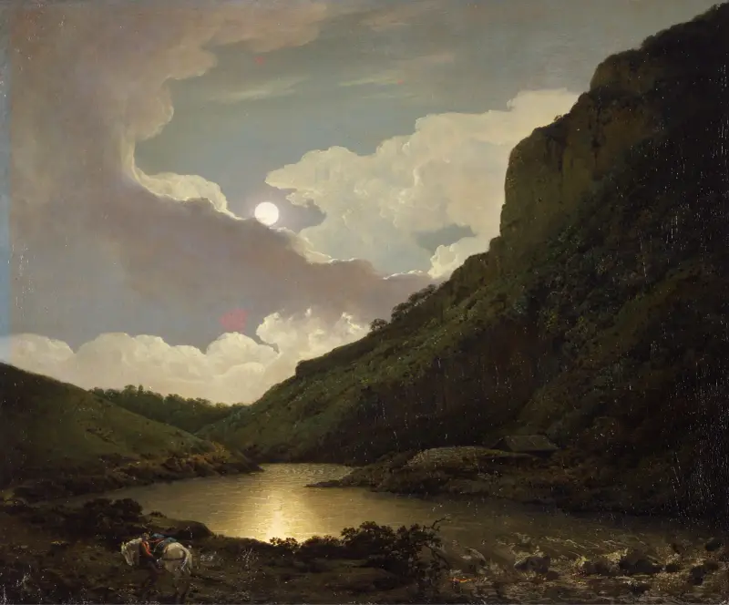 Matlock Tor w świetle księżyca, nr 1, Joseph Wright of Derby