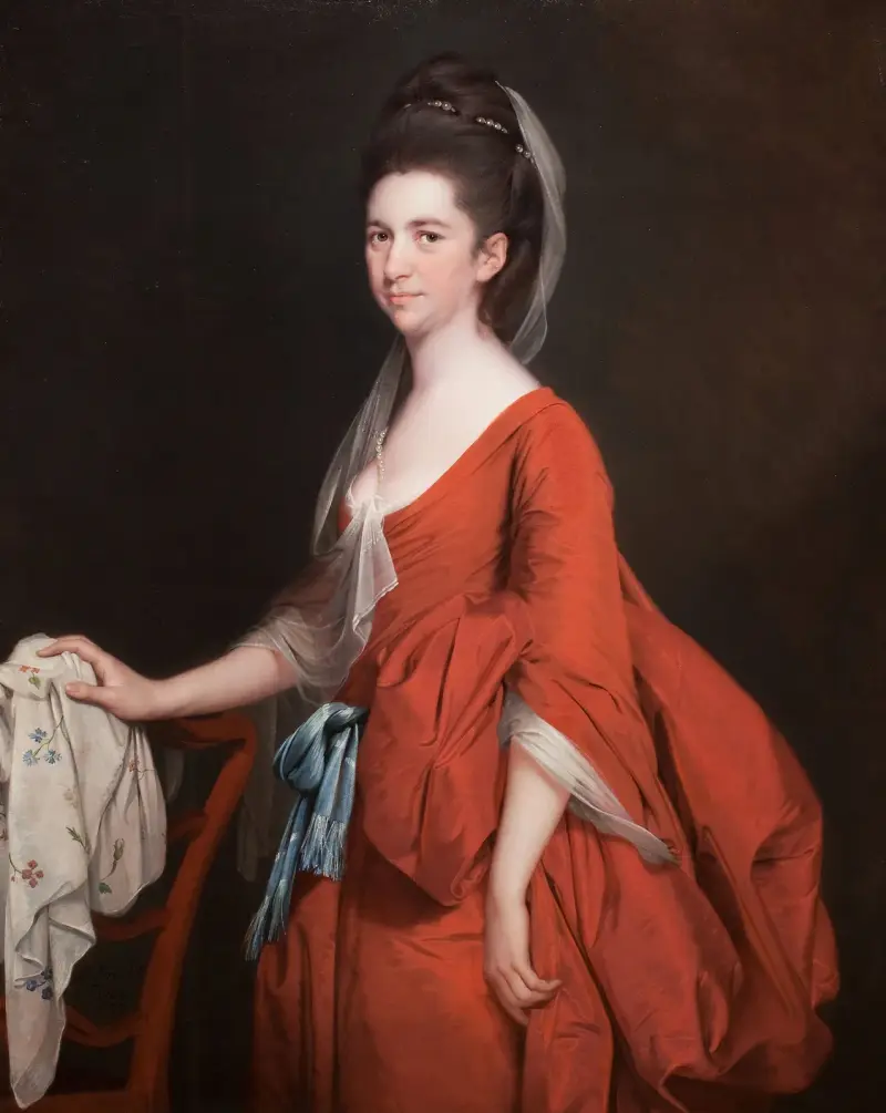 Portrait of Dorothy Beridge, nèe Gladwin av Joseph Wright of Derby